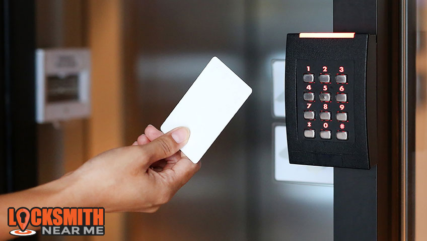 access control card reader and keypad