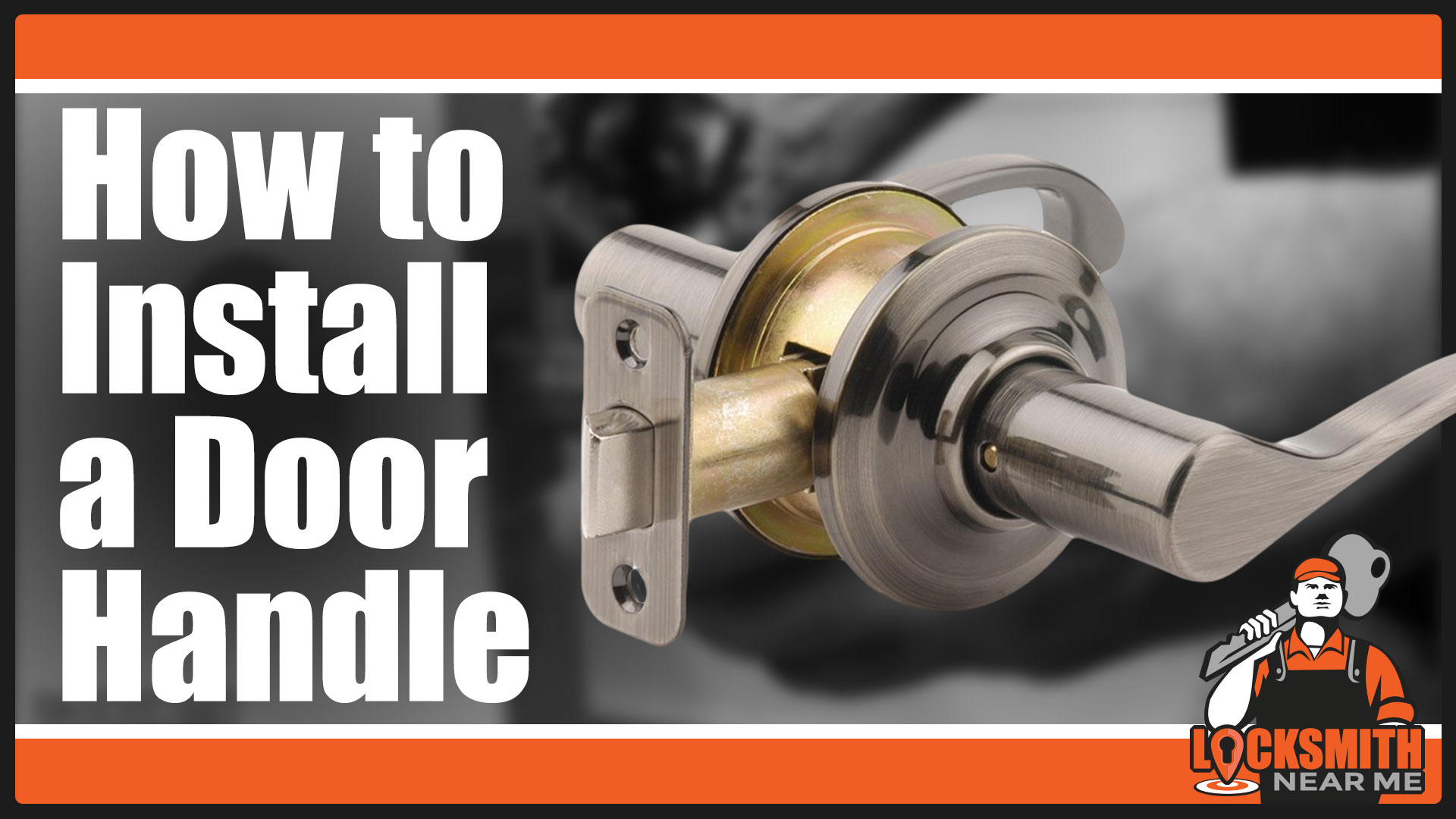 How to install a door lever handle