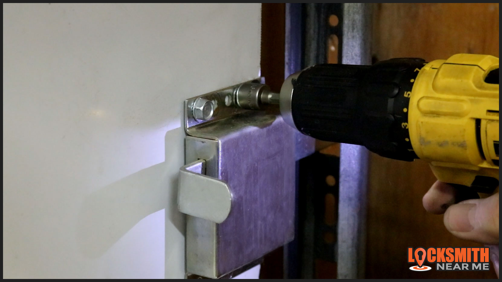 garage door lock installation