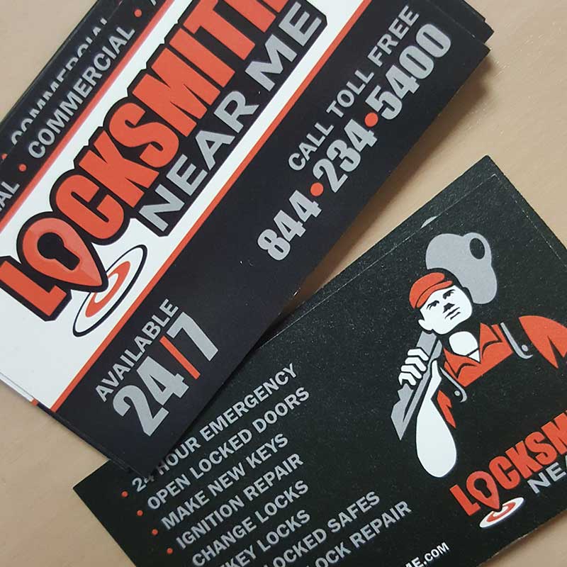 Locksmith Near Me business card